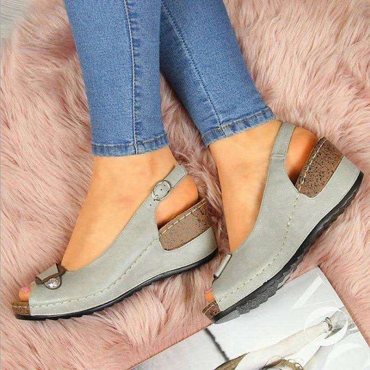 🔥Last Day Promotion 50% OFF - 2026 New Women's Comfortable Soft Sole High Heel Leather Sandals
