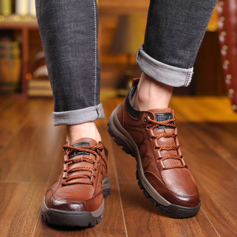 🔥ON THIS WEEK SALE 70% OFF🔥 Men's Casual Hand Stitching Leather Arch Support Shoes(Buy 2 For Free Shipping)