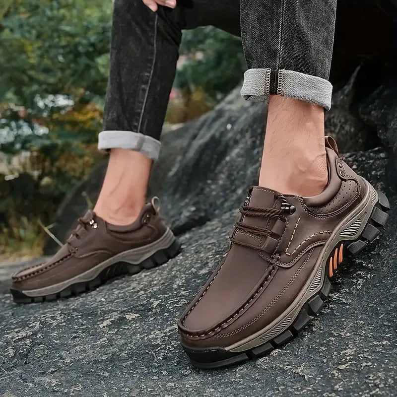 ⏰Promotion 60% OFF - 2025 New Men's Orthopedic Comfortable Breathable Genuine Leather Slip-On Loafers