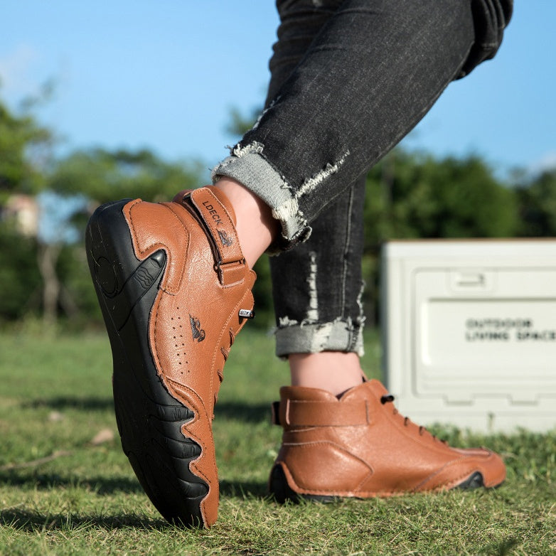 🔥70% OFF TODAY🎁Waterproof Boots Comfortable For Winter,Unisex Italian Suede Velcro High Boots