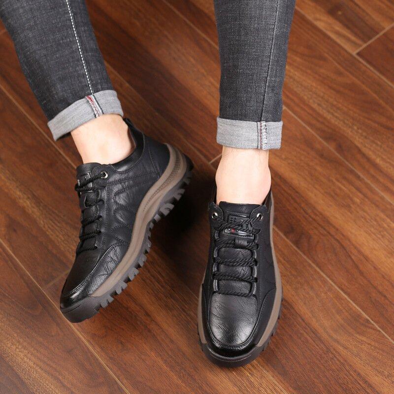 🔥ON THIS WEEK SALE 70% OFF🔥 Men's Casual Hand Stitching Leather Arch Support Shoes(Buy 2 For Free Shipping)