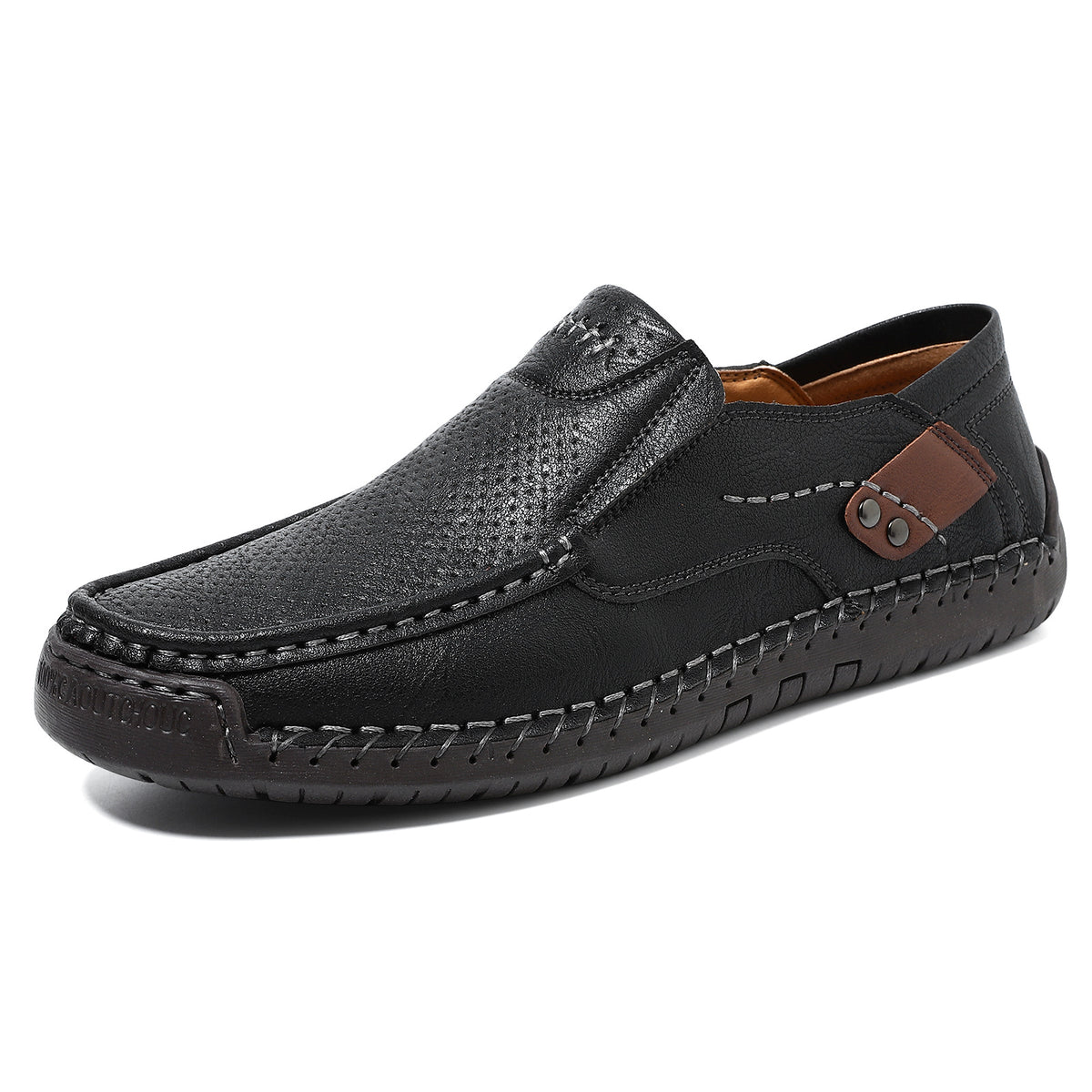 Last day for 50% off 🔥⏱️Christmas sale⏱️🔥Men's calfskin slip-on ⚡ hollow loafers