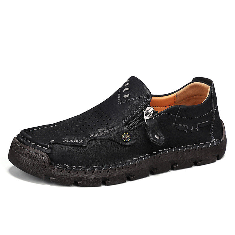 Finddbest™⏰Promotion - 70% OFF🔥 Men Casual Leather Loafer Summer Flat Soft Light Shoes