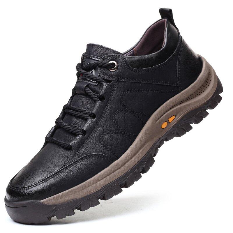 🔥ON THIS WEEK SALE 70% OFF🔥 Men's Casual Hand Stitching Leather Arch Support Shoes(Buy 2 For Free Shipping)