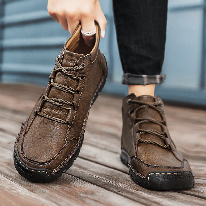 (🔥NEW YEAR SALE - 70% OFF) Finddbest™ Handcrafted Men's Leather Shoes - Relieve Foot Pain