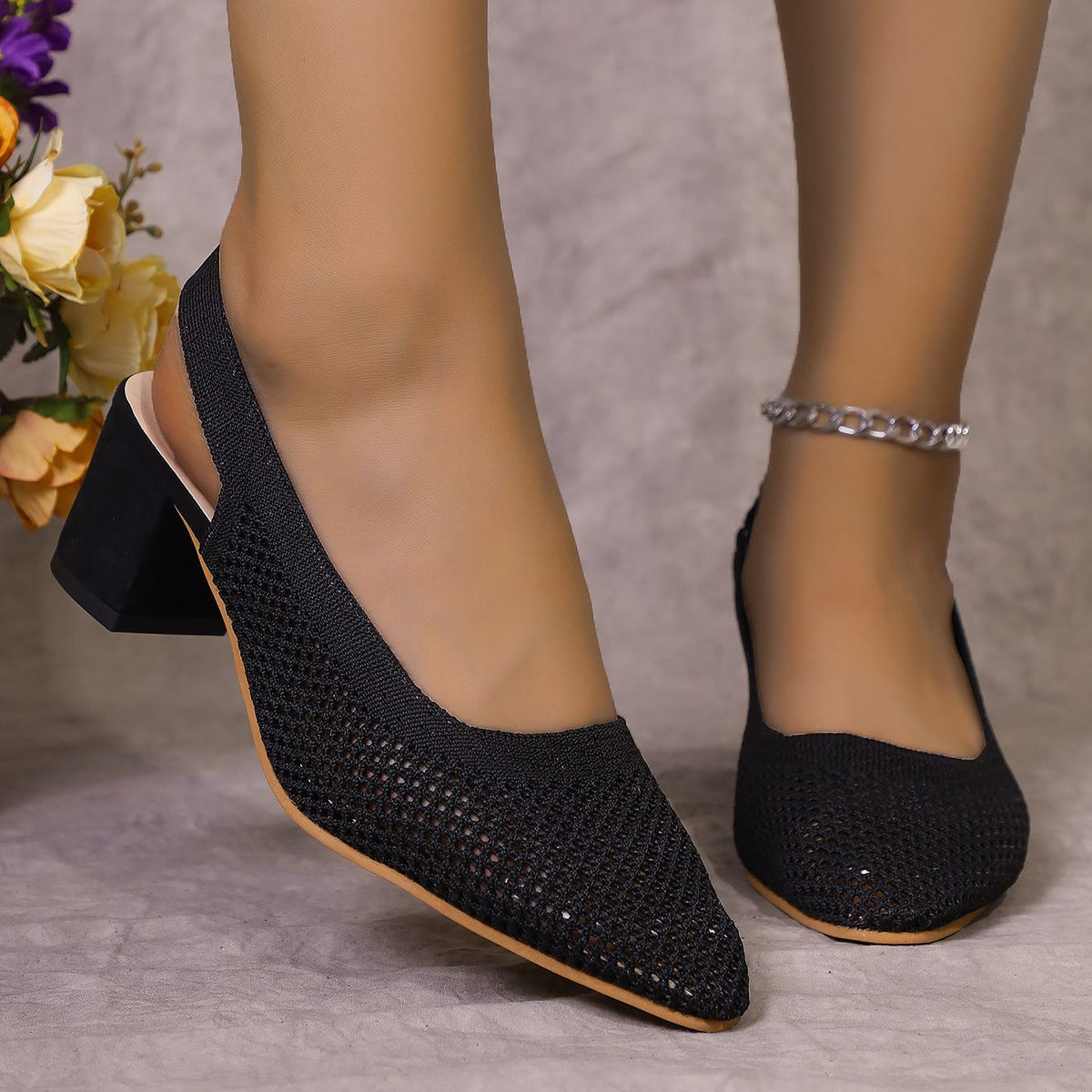 š„LAST DAY 50% OFF-Breathable High-Heel Slipper Sandals for Women