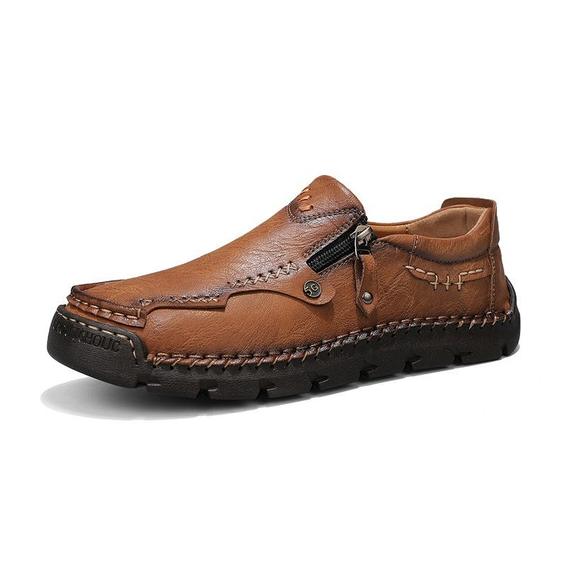 Finddbest™⏰Promotion - 70% OFF🔥 Men Casual Leather Loafer Summer Flat Soft Light Shoes