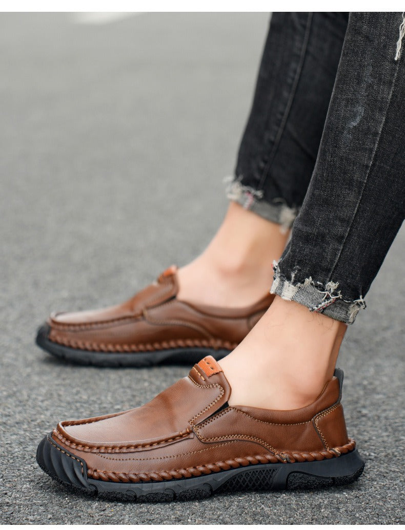 Limited Time Sale 70% OFF-Men’s Premium Leather Slip On Shoes