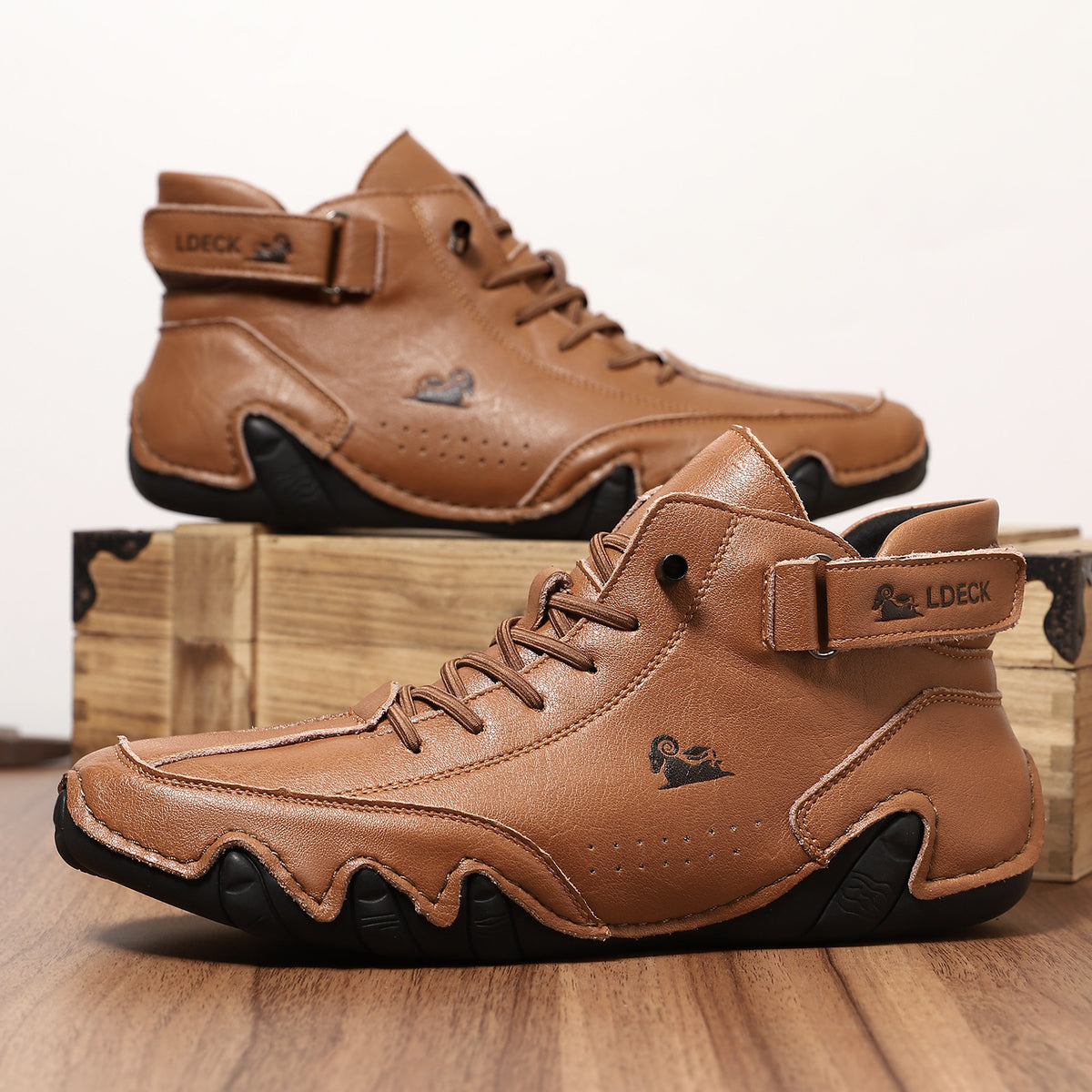 🔥70% OFF TODAY🎁Waterproof Boots Comfortable For Winter,Unisex Italian Suede Velcro High Boots