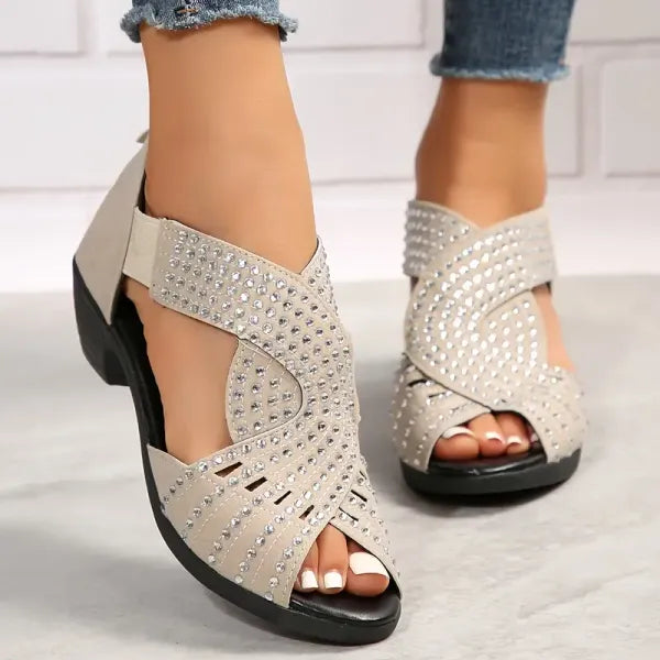 đ„Last Day Promotion 70% OFFđ„GlowStepâą Orthopedic Low Heel Cut-Out Sandals