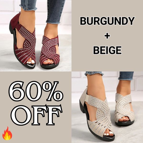 đ„Last Day Promotion 70% OFFđ„GlowStepâą Orthopedic Low Heel Cut-Out Sandals