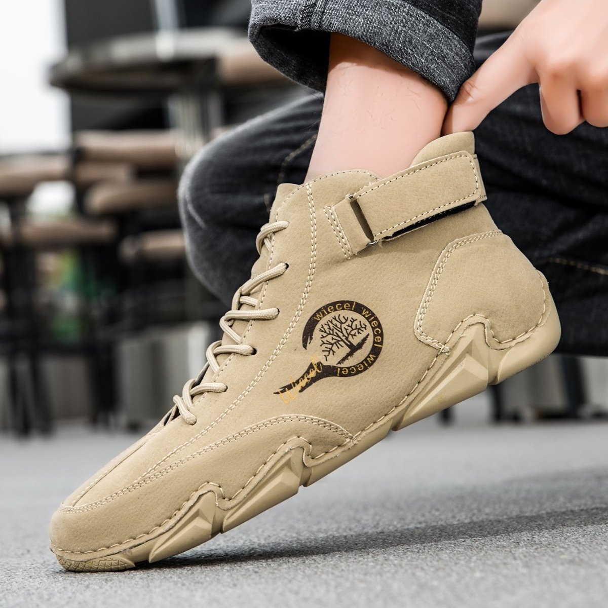 Finddbest™ - Men's waterproof leather barefoot shoes