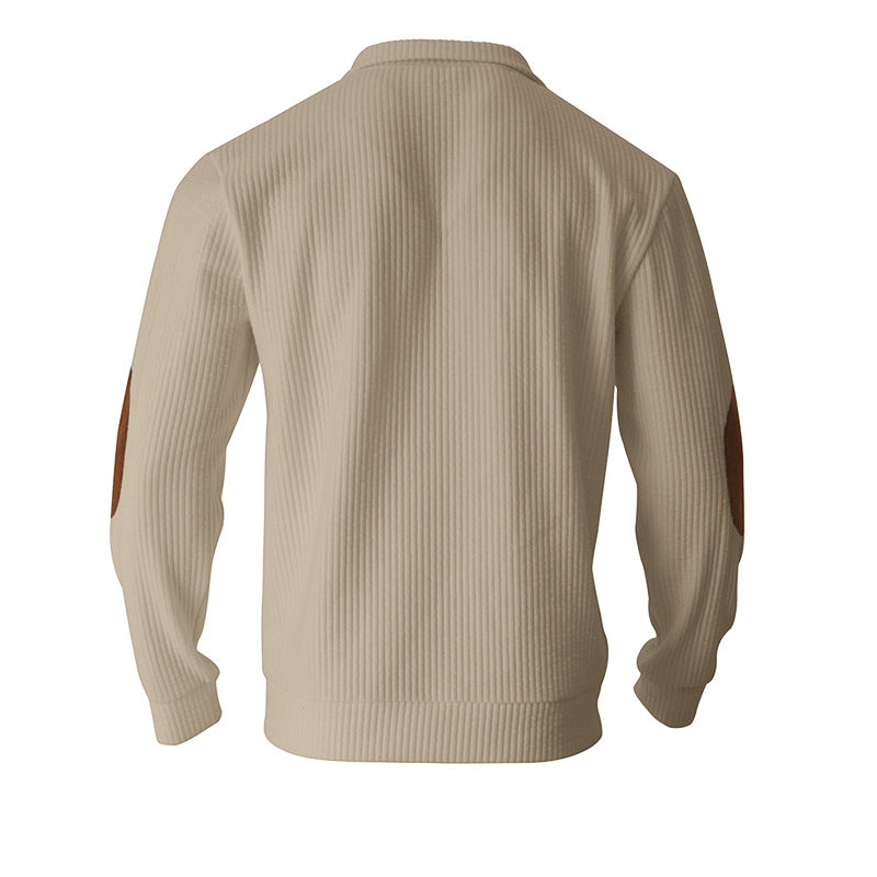 Men's Casual Fleece Pullovers  Hoodies Long Sleeve Sweaters