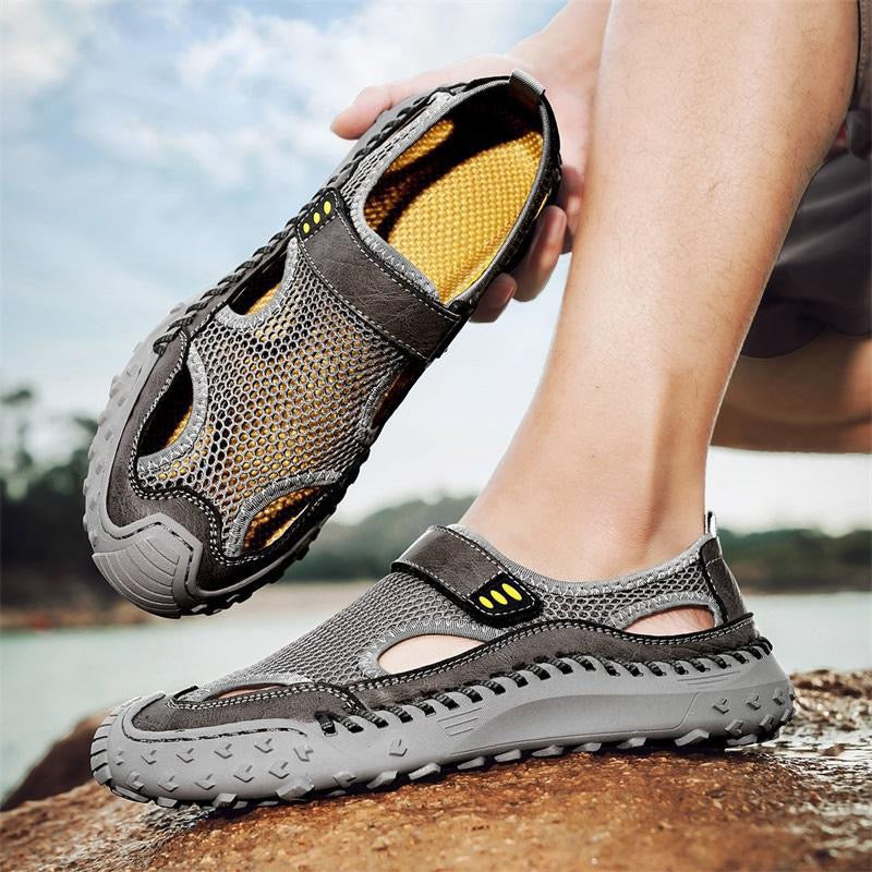 ⏰Last Day! 60% OFF 🔥Men's   Cowhide Breathable Mesh Sandals