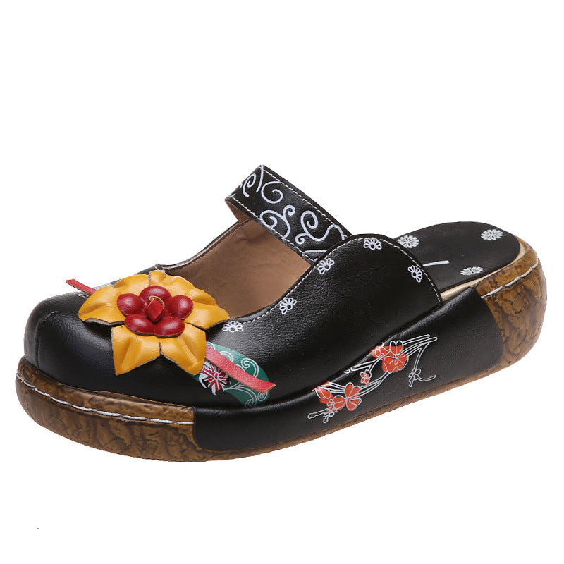 ❤️Mother's Day Sale 56% OFF❤️2025 🌹 Women's Orthopedic Roman Platform Sandals (  Leather Platform Sandals)