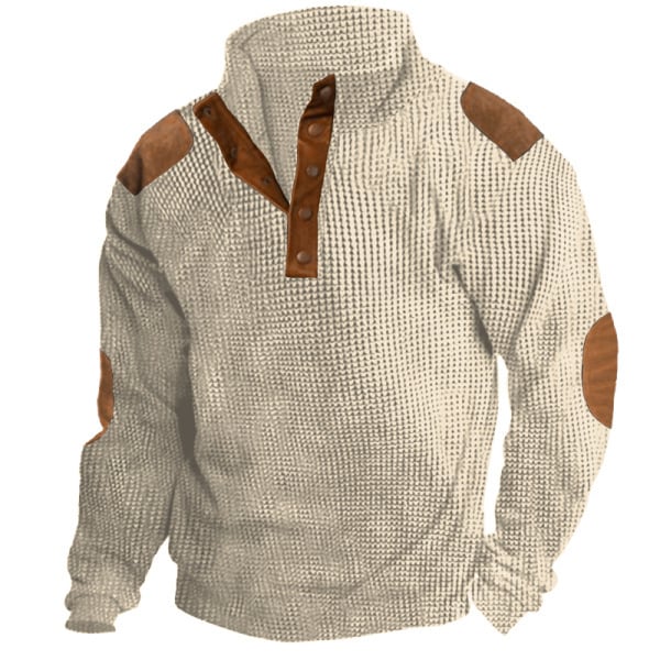 Men's Outdoor Casual Stand Collar Long Sleeve Sweatshirt