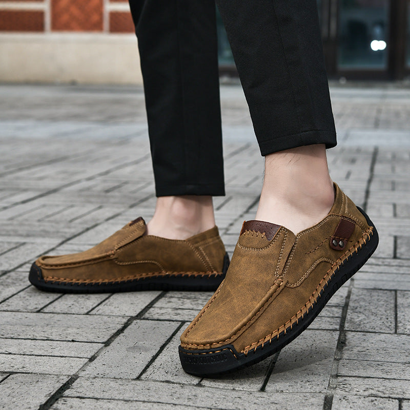 ⏰60% off promotion - 2025 new men's orthopedic hands-free genuine leather slip-on loafers
