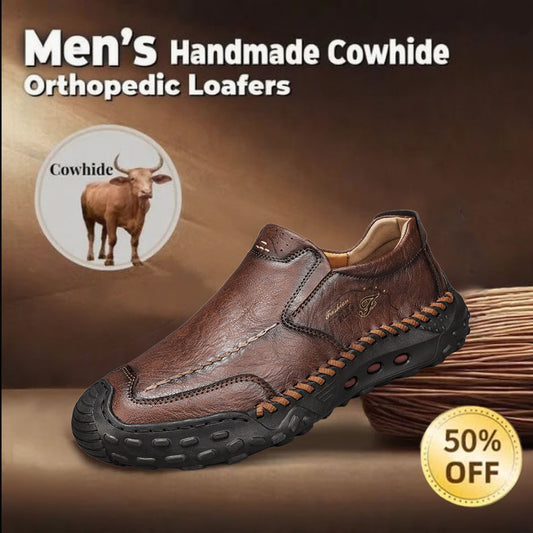 🔥Today 60% off🔥Men's latest genuine leather ⚡ orthopedic shoes with arch support to relieve foot pain