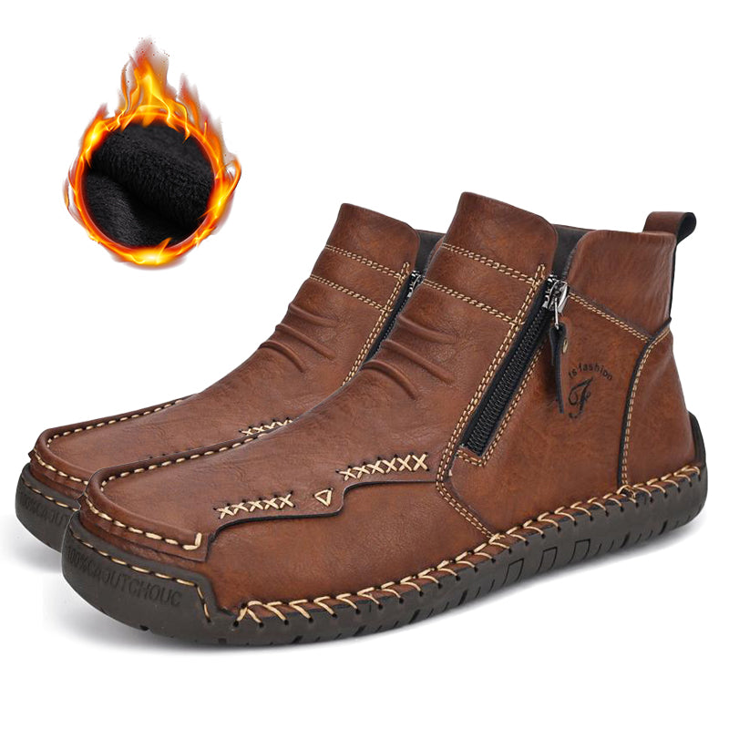 (🔥CLEARANCE SALE - 70% OFF)Men's Hand-sewn Cowhide Boots Comfortable Waterproof And Non-slip