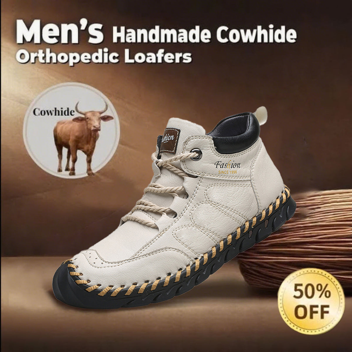 🔥Last day 60% off 🔥Men's ⚡ anti-collision and anti-slip orthopedic shoes to relieve foot pain