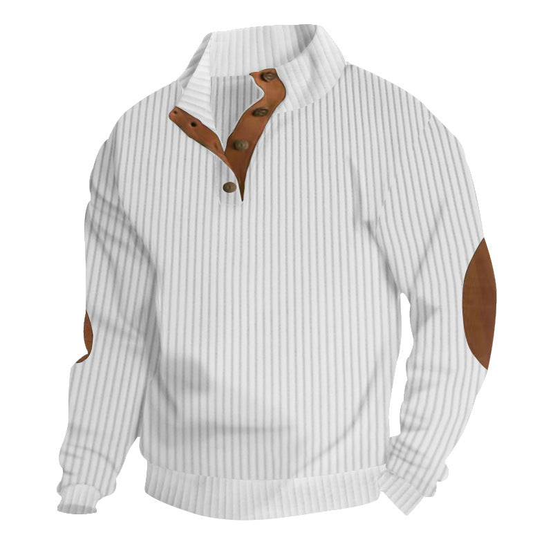 Men's Casual Fleece Pullovers  Hoodies Long Sleeve Sweaters
