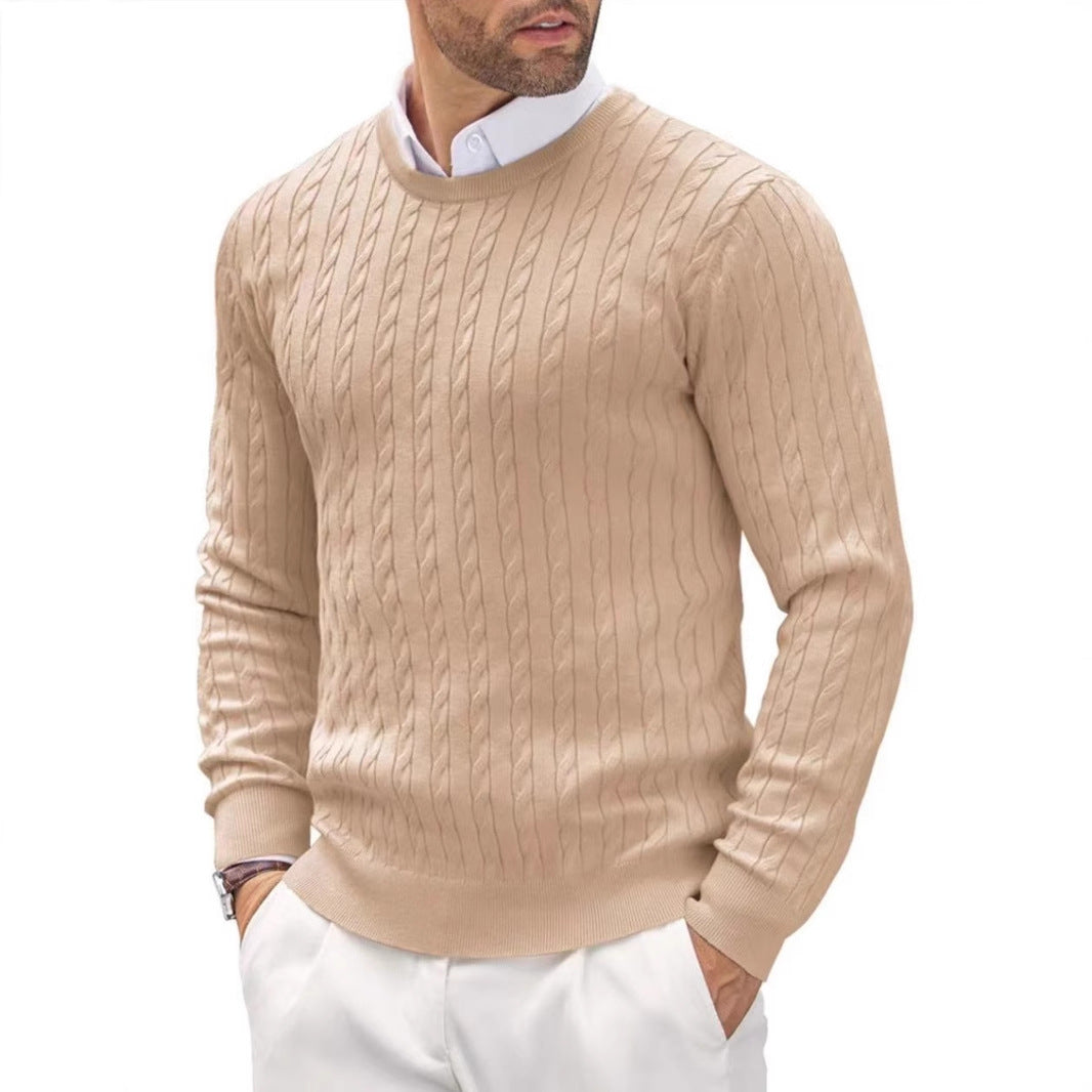 Men's Casual Gentleman Cashmere Jacquard Sweater