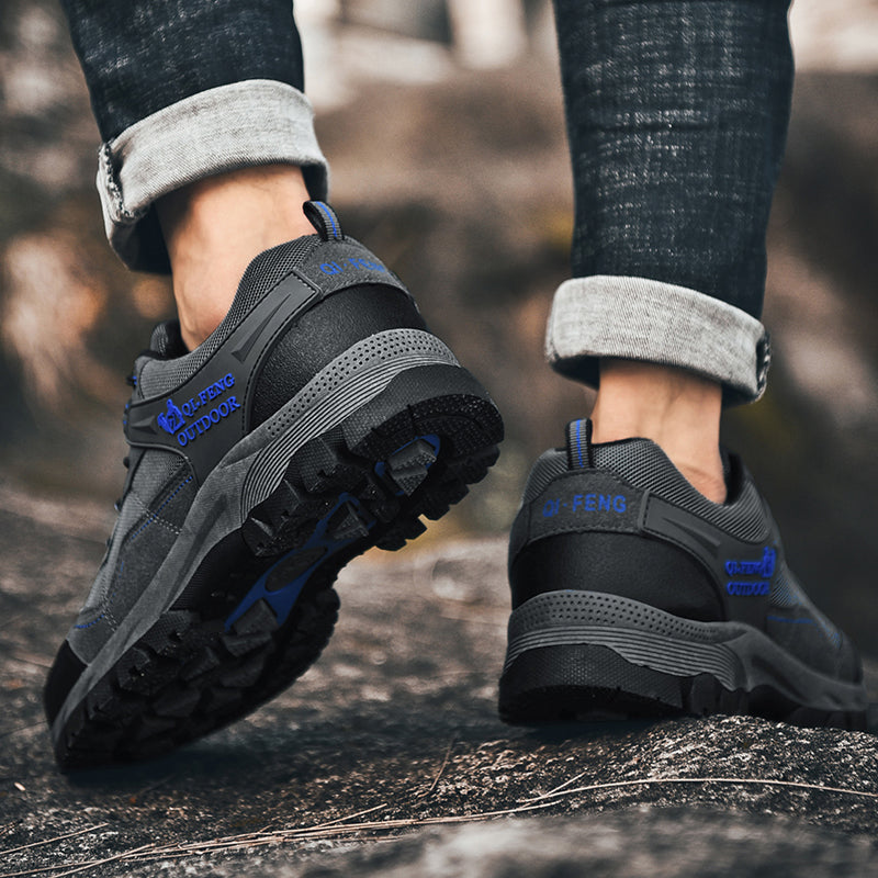 Men's Comfy Lightweight Waterproof Breathable Hiking Shoes Orthopedic Support Sneakers for Foot Pain