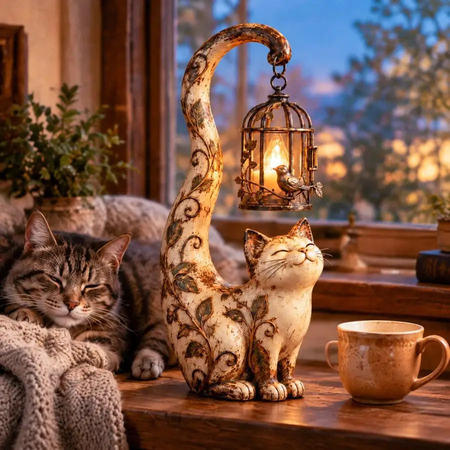 🐈‍⬛Cat Lantern Sculpture Lamp