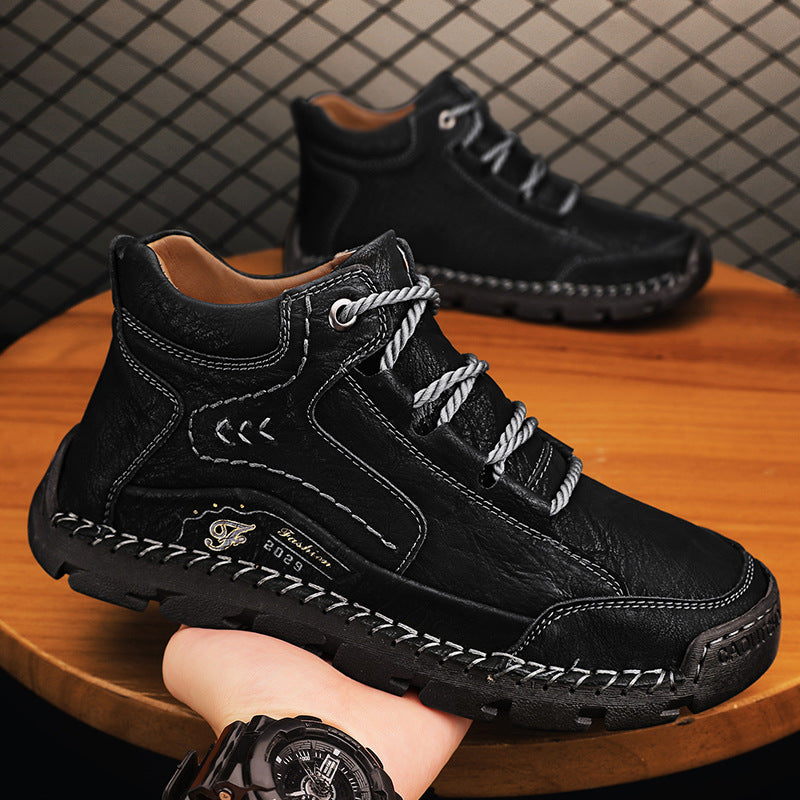 (🔥NEW YEAR SALE - 70% OFF) Finddbest™ Handcrafted Men's Leather Shoes - Relieve Foot Pain