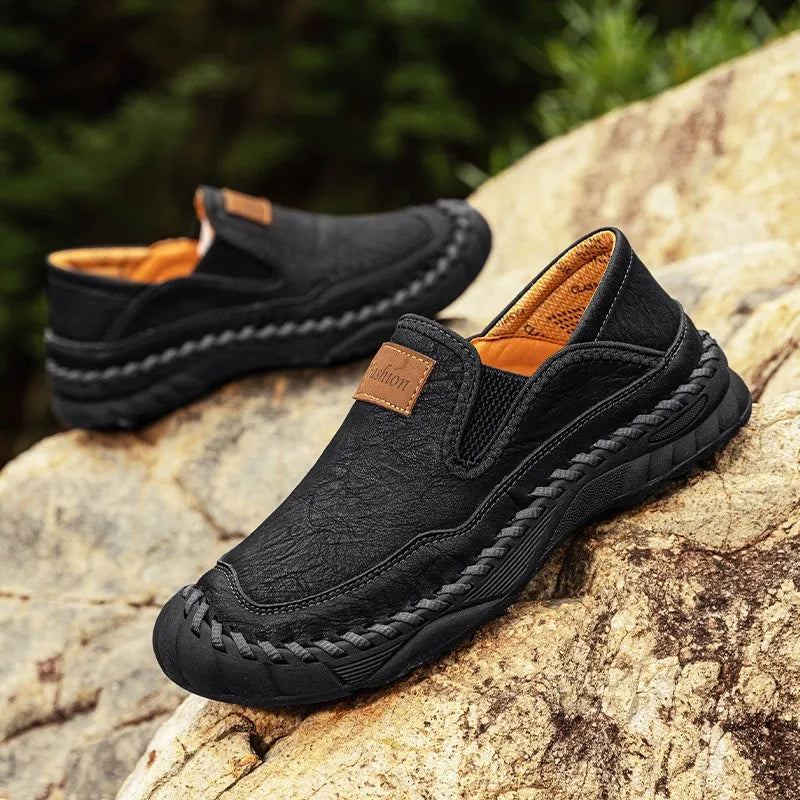 ⏰Last Day! 60% OFF 🔥Finddbest®Men's   Genuine Leather Orthopedic Outdoor Loafers