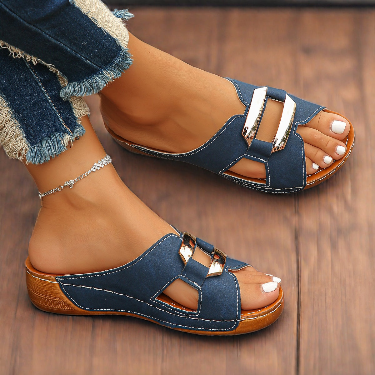 🔥LAST DAY 70% OFF🔥Capri Buckle Slide Sandals