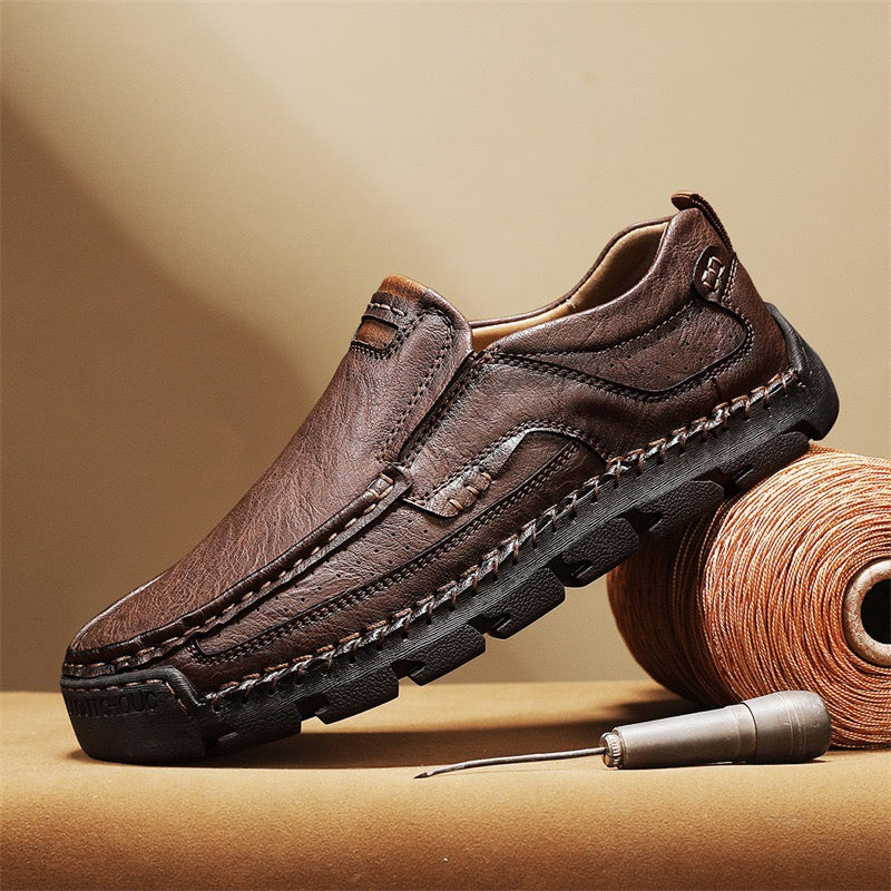 Finddbest®Men's Handcrafted Cowhide Orthopedic Loafers - Wide Toe Box