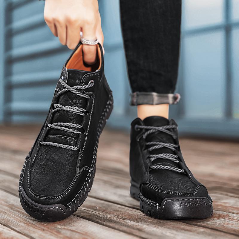 (🔥NEW YEAR SALE - 70% OFF) Finddbest™ Handcrafted Men's Leather Shoes - Relieve Foot Pain