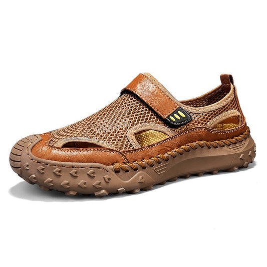 ⏰Last Day! 60% OFF 🔥Men's   Cowhide Breathable Mesh Sandals