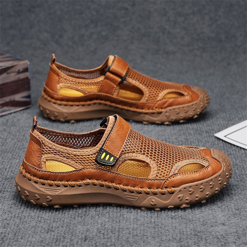 ⏰Last Day! 60% OFF 🔥Men's   Cowhide Breathable Mesh Sandals