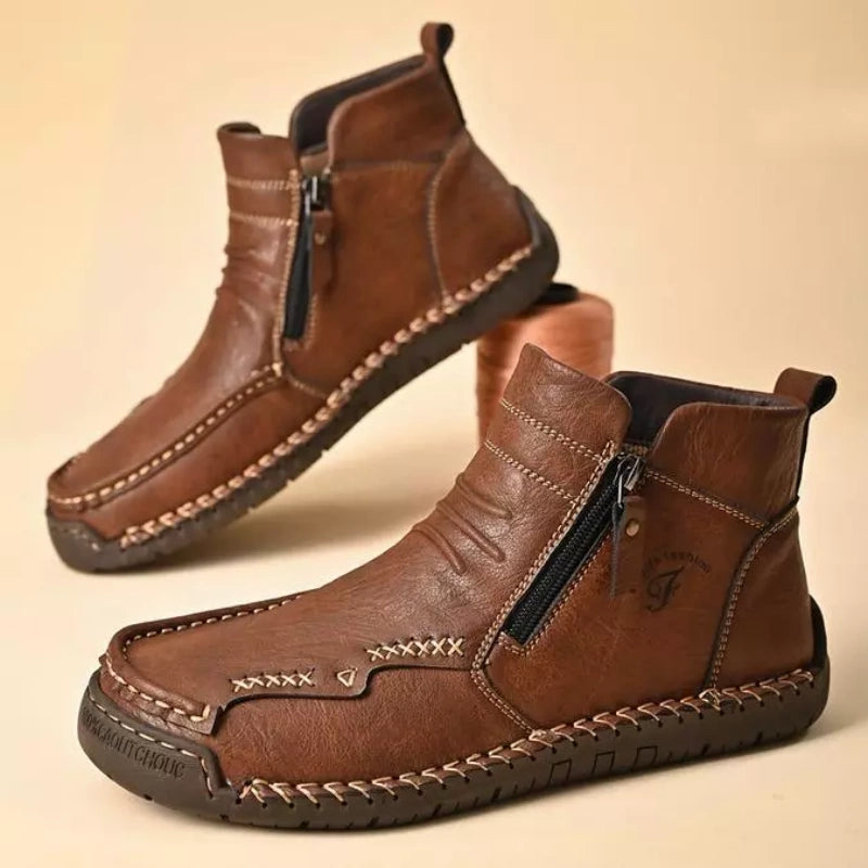 (🔥CLEARANCE SALE - 70% OFF)Men's Hand-sewn Cowhide Boots Comfortable Waterproof And Non-slip