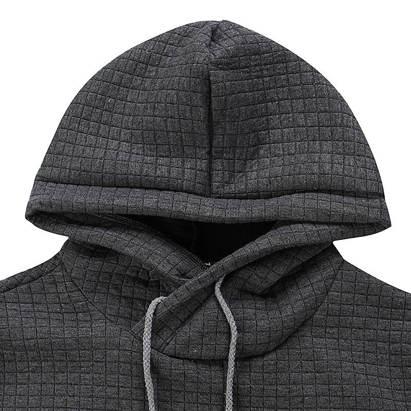 Men's Hoodie Outdoor Sports Solid Color Long Sleeve Daily Tops Apricot Sweatshirt