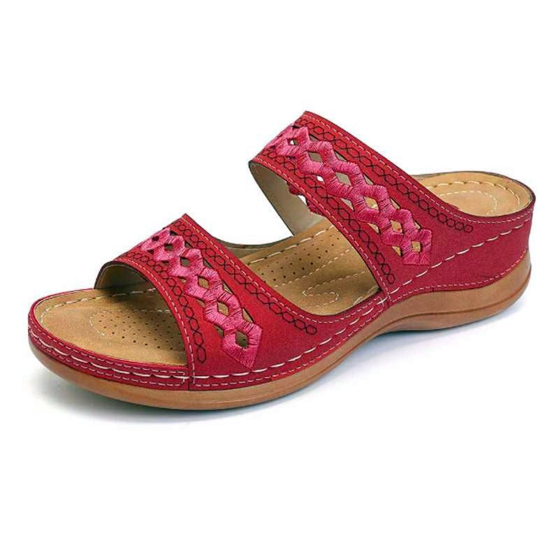 Sandals with arch support women's Wedge Comfortable platform Slippers