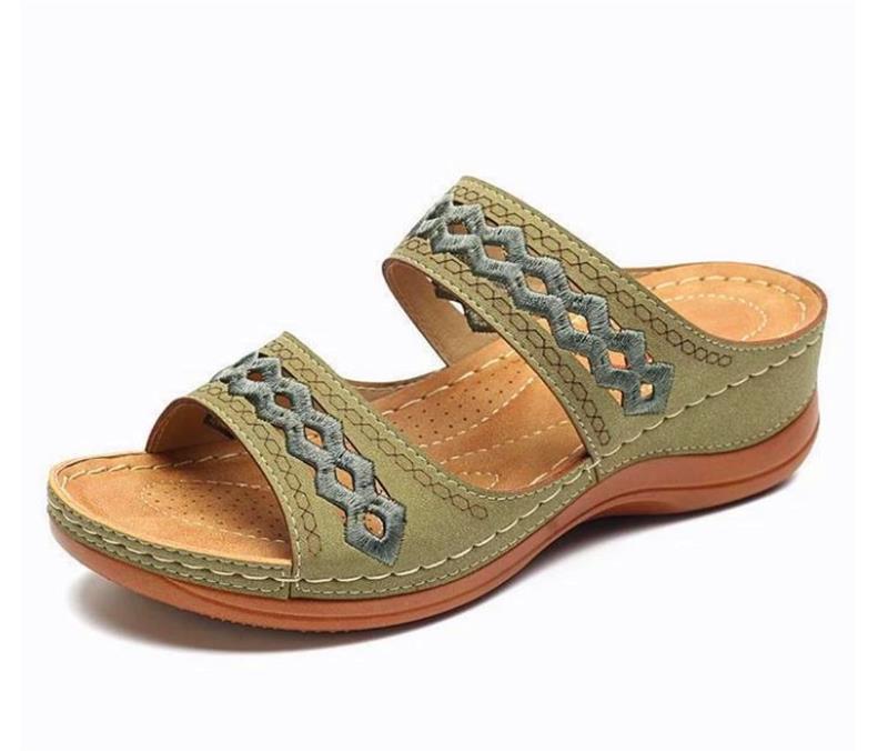 Sandals with arch support women's Wedge Comfortable platform Slippers