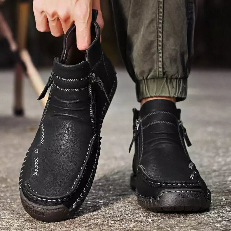 (🔥CLEARANCE SALE - 70% OFF)Men's Hand-sewn Cowhide Boots Comfortable Waterproof And Non-slip