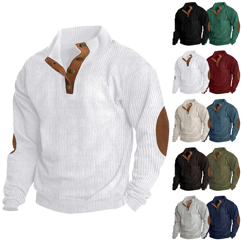 🔥Men's Outdoor Casual Stand Collar Long Sleeve Sweatshirt