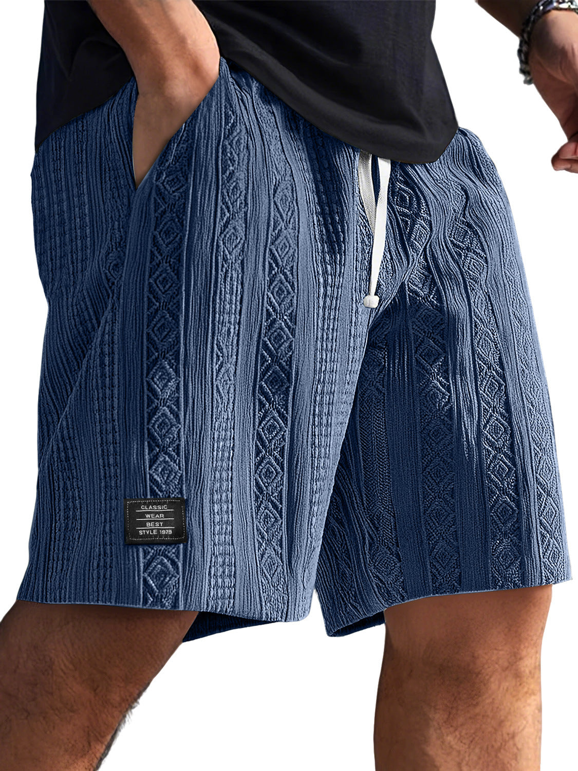 Men's daily casual and comfortable short pants with stylish patterns