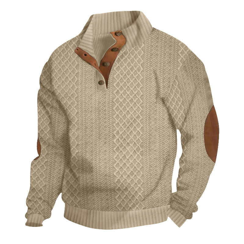 Men's  Long Sleeve Cashmere Sports Sweater