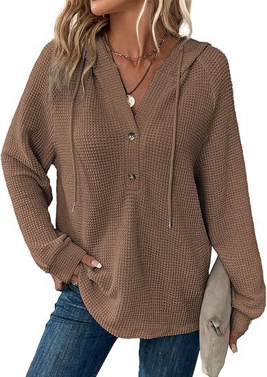 🔥Last day 70% off🔥-Women's Soft Solid Color Henley Collar Sweater Top