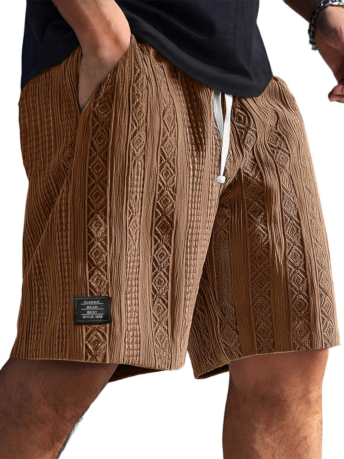Men's daily casual and comfortable short pants with stylish patterns