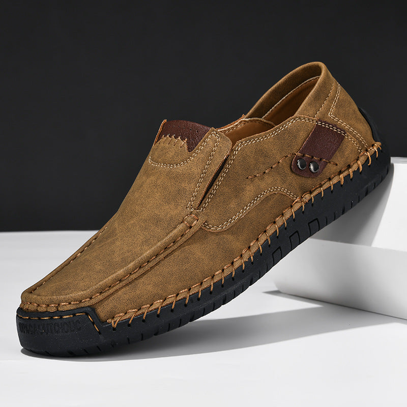⏰60% off promotion - 2025 new men's orthopedic hands-free genuine leather slip-on loafers