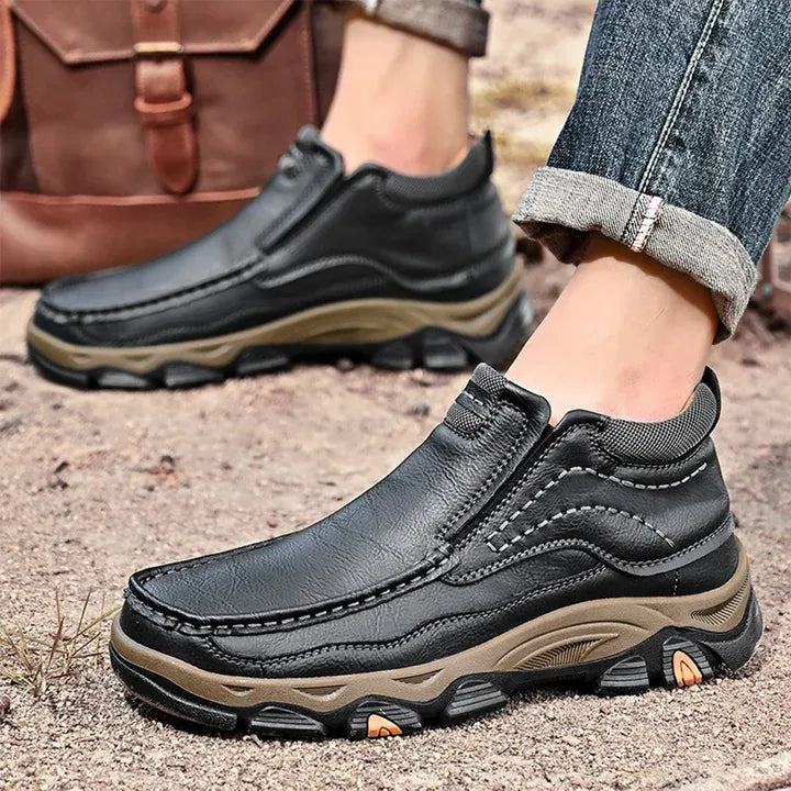 ⏰Last day 60% OFF - 2025 Hot selling men's casual thick-soled non-slip orthopedic leather boots