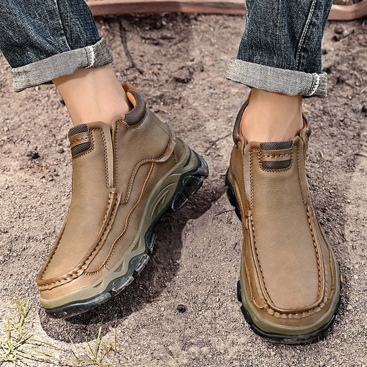 ⏰Last day 60% OFF - 2025 Hot selling men's casual thick-soled non-slip orthopedic leather boots