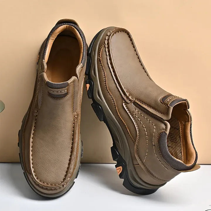 ⏰Last day 60% OFF - 2025 Hot selling men's casual thick-soled non-slip orthopedic leather boots