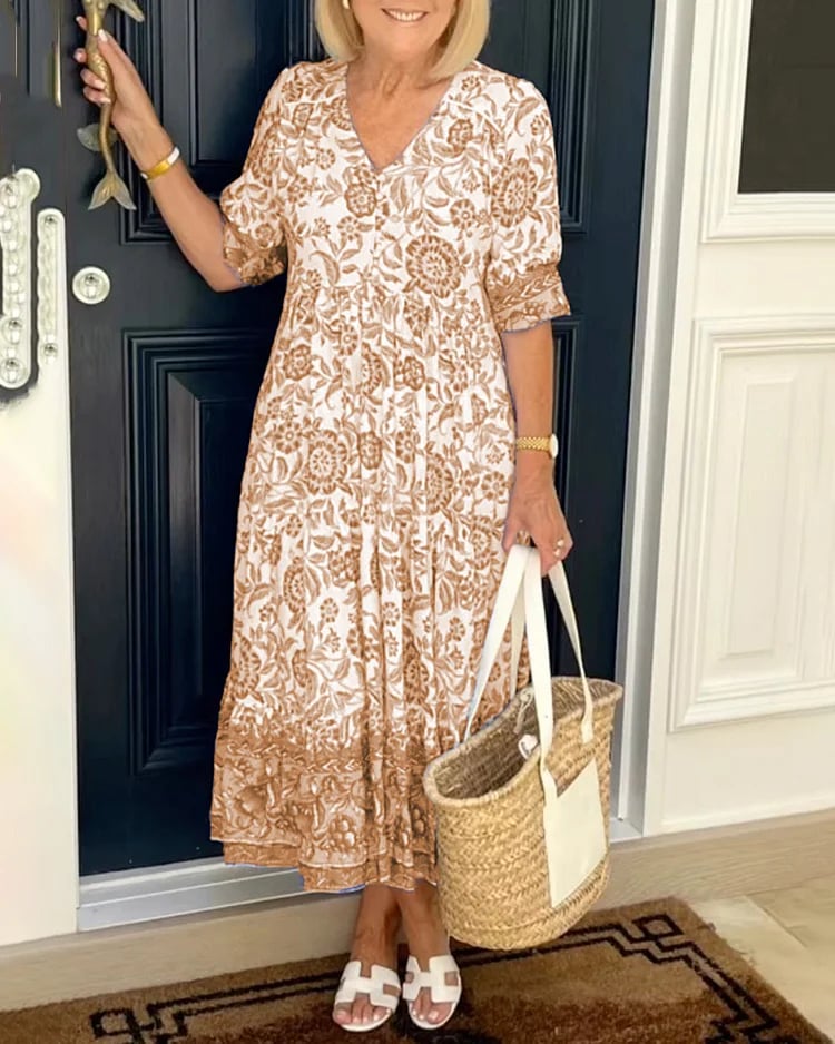 New Style-49%OFF🔥V-neck Bohemian Dress